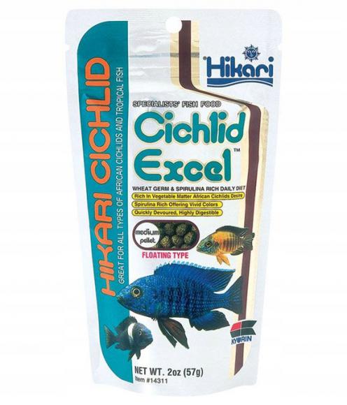 Hikari Cichlid Excel 57g medium dla pielęgnic