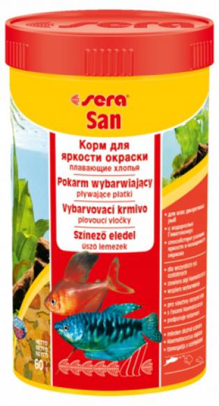 Sera San 250 ml - pokarm wybarwiający