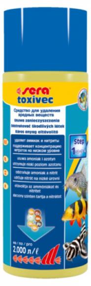 Sera Toxivec 500 ml - usuwa amoniak i toksyny