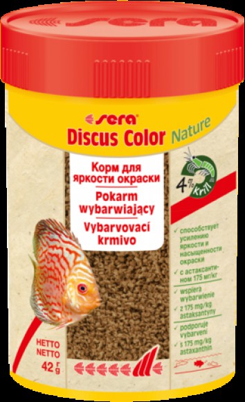 Sera Discus Color Red 100 ml - pokarm dla paletek
